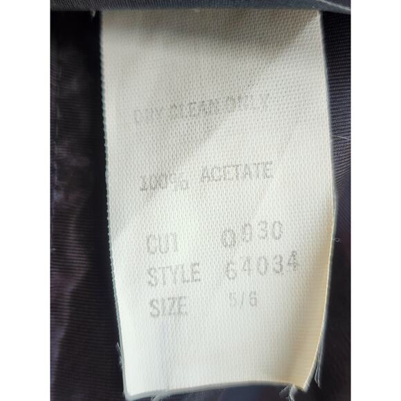 Vintage Jolie Madame Dress Juniors 5 Black Lace Strapless Fit & Flare Whimsygoth - Picture 9 of 10